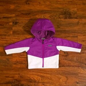 Columbia Purple Hooded Jacket 6-12M